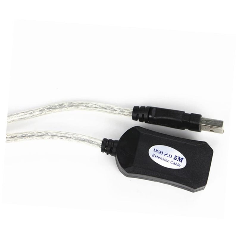 Uonlytech USB Female Extension Cable 5m Repeater Plug and Play Black - Image 2